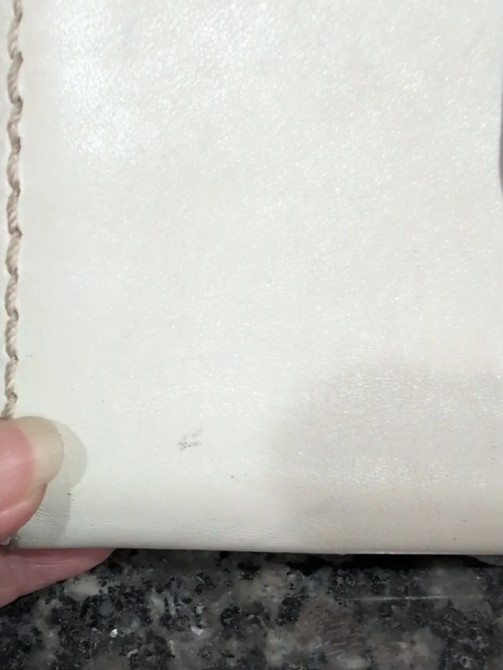 Coach Cream Leather Turnlock Wallet with Silver Hardware